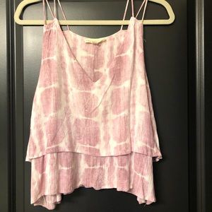 Pink tie-dye Lovestitch Tank